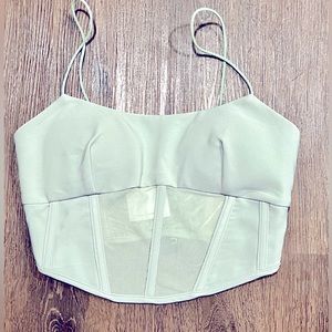 NWT Rose and Remington Corset Crop Top